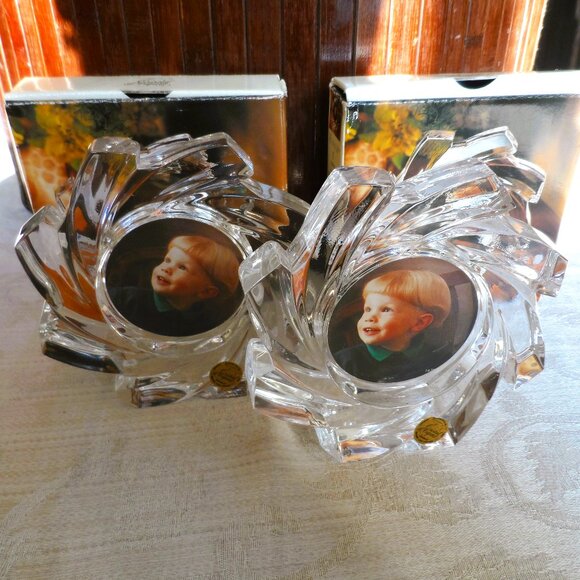 Cristal D' Arques France Crystal 24%Pb0 Picture Frame Vintage 1999- 2pcs- $35 - Picture 2 of 6
